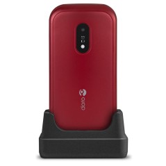 DORO 6040 Red - User-Friendly Mobile Phone with Big Buttons & Easy Navigation - Perfect for Seniors!